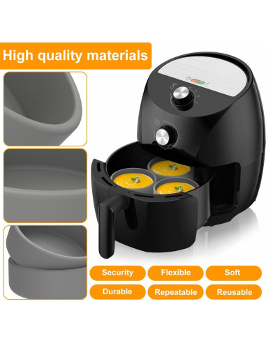 Molde de Silicona para Huevos VMBQRTI - 3 Paquetes Antiadherentes