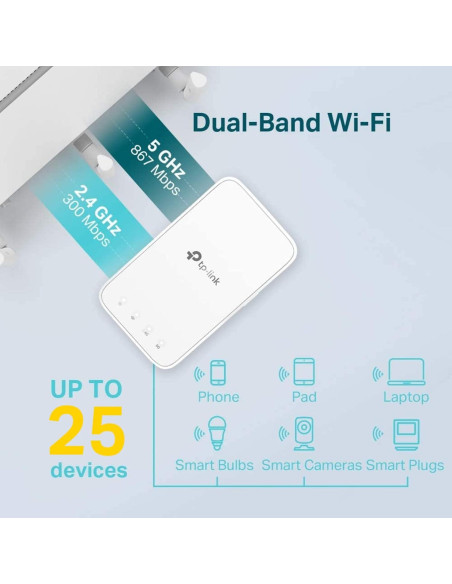 Extensor WiFi TP-Link RE300 Doble Banda 1200Mbps 139m Extensor WiFi TP-Link RE300 Doble Banda 1200Mbps 139m