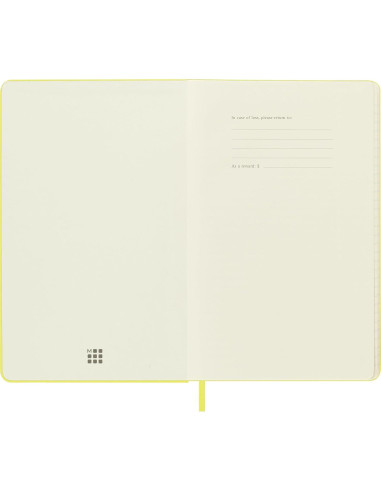 Cuaderno Moleskine Clásico Tapa Dura Grande Rayado Amarillo 240 Páginas