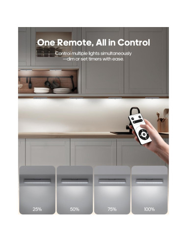 Paquete de 5 luces LED recargables Goodea con sensor de movimiento