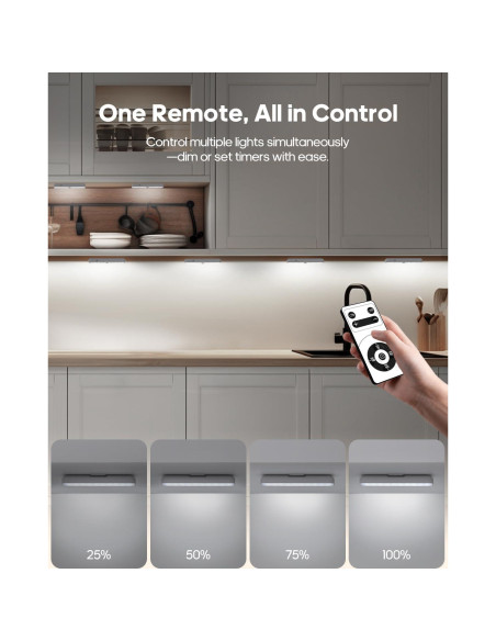 Paquete de 5 luces LED recargables Goodea con sensor de movimiento Paquete de 5 luces LED recargables Goodea con sensor de movimiento