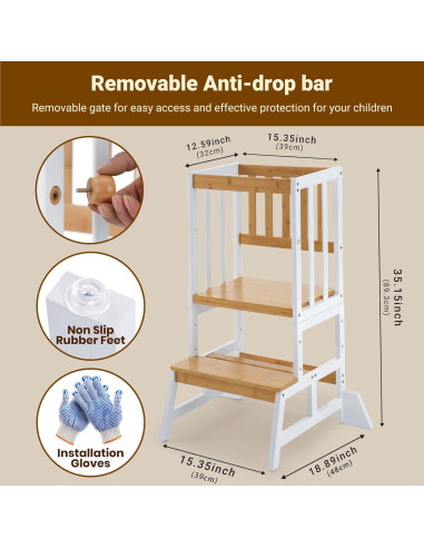 Torre de Aprendizaje Cosyland Ajustable para Niños 89 cm