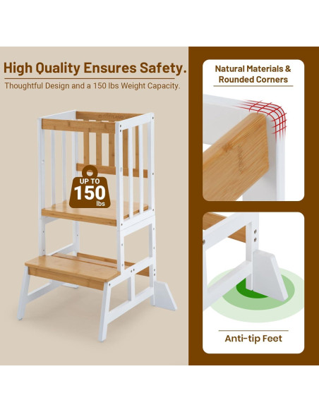Torre de Aprendizaje Cosyland Ajustable para Niños 89 cm Torre de Aprendizaje Cosyland Ajustable para Niños 89 cm