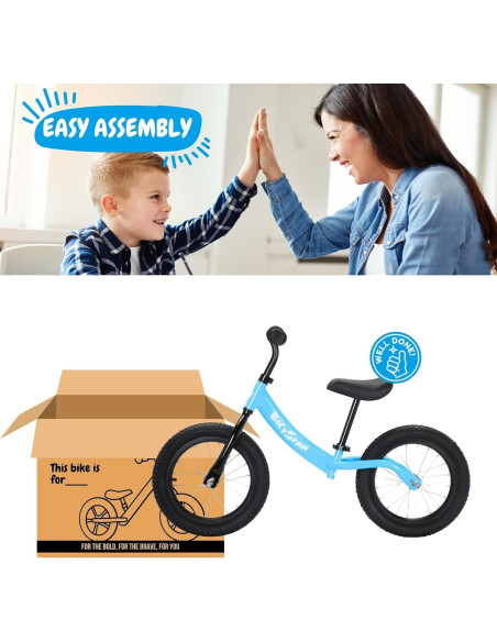 Bicicleta de Equilibrio Bicystar 14" Azul para Niños 3-6 Años Bicicleta de Equilibrio Bicystar 14" Azul para Niños 3-6 Años