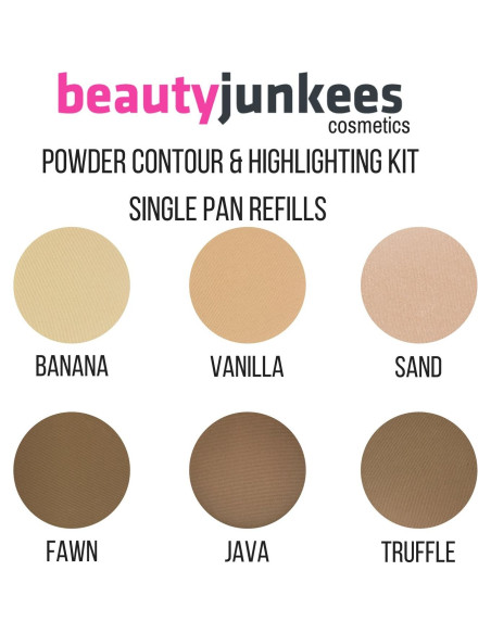Polvo de Contorno y Destacado Beauty Junkees Banana 37mm Polvo de Contorno y Destacado Beauty Junkees Banana 37mm