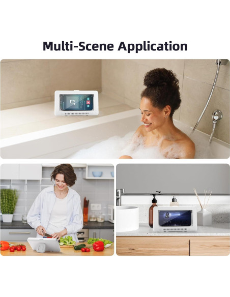 Soporte para Teléfono de Ducha Impermeable Geyrut 360 Ajustable Soporte para Teléfono de Ducha Impermeable Geyrut 360 Ajustable