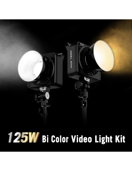 Luz de Video Profesional NiceVeedi XE-125A 250W Bi-Color 3000K-10000K Luz de Video Profesional NiceVeedi XE-125A 250W Bi-Color 3000K-10000K