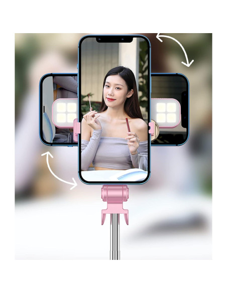 Trípode Extensible MQOUNY con Luz LED y Control Remoto - Negro Trípode Extensible MQOUNY con Luz LED y Control Remoto - Negro