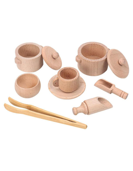 Set de Herramientas de Bin Sensorial de Madera Twood 10 Piezas Set de Herramientas de Bin Sensorial de Madera Twood 10 Piezas