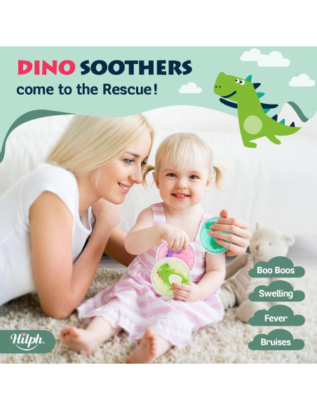 Paquete de Hielo Reutilizable Hilph Dinosaurio 3 Unidades Paquete de Hielo Reutilizable Hilph Dinosaurio 3 Unidades