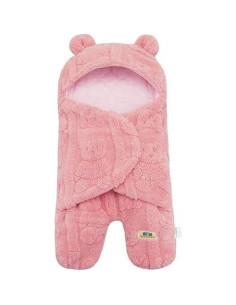 Manta Recibidora BlueSnail Oso Rosa 61x71 cm Transpirable 2