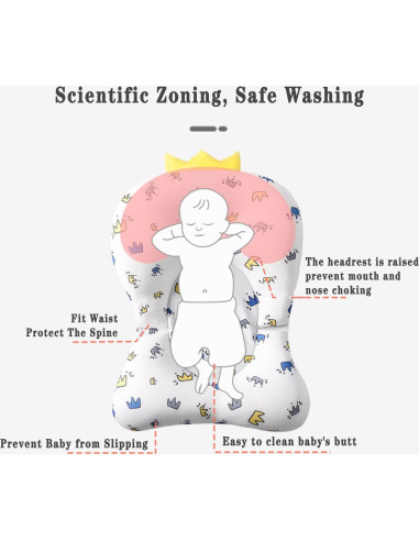 Almohadilla de baño para bebés ToBsoft, antideslizante, 0-12 meses
