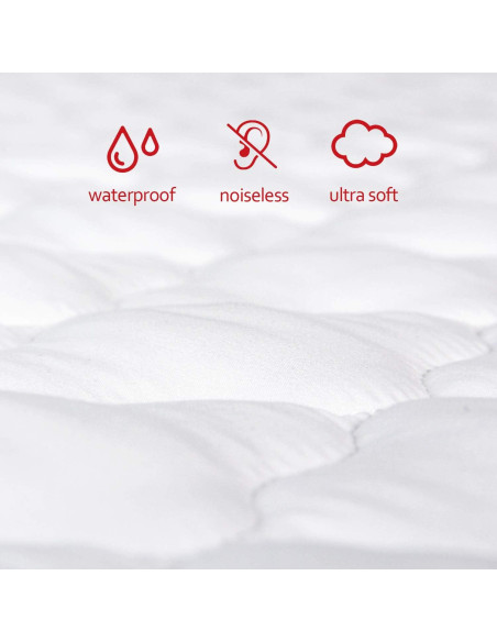 Funda de colchón impermeable Moonsea para Pack and Play 68.6x99.1 cm Funda de colchón impermeable Moonsea para Pack and Play 68.6x99.1 cm