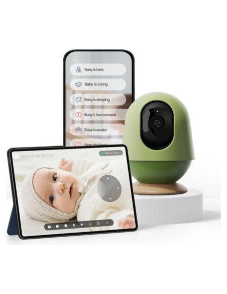 Monitor de Bebé WiFi Monai 3K FHD con Audio y Alertas IA Monitor de Bebé WiFi Monai 3K FHD con Audio y Alertas IA