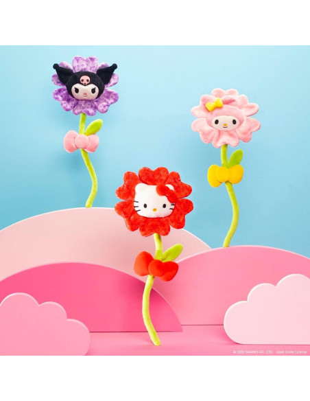 Flor Roja de Peluche Hello Kitty 45.7 cm con Tallo Flexible Flor Roja de Peluche Hello Kitty 45.7 cm con Tallo Flexible