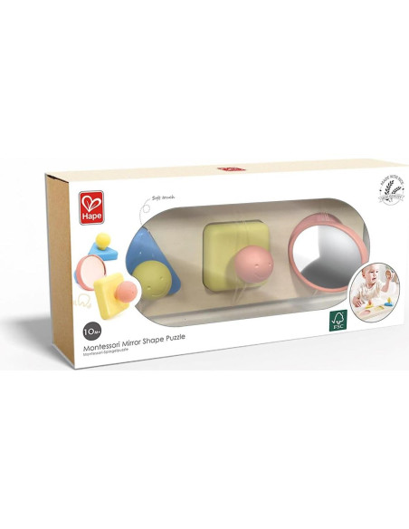 Rompecabezas Espejo Hape Montessori 10M+ Juguete Sensorial Rompecabezas Espejo Hape Montessori 10M+ Juguete Sensorial