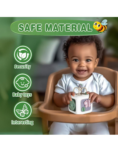 Cubo Ocupado Educativo Montessori Aprilwolf 1-5 Años