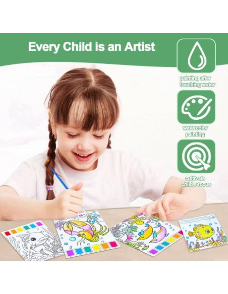 Set de Pintura Acuarela BAOXUE para Niños 4-8 Años - Bolsillo Set de Pintura Acuarela BAOXUE para Niños 4-8 Años - Bolsillo