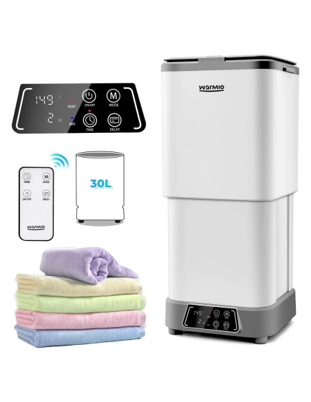 Calentador de Toallas Warmio 30L Plegable con Fragancia 500W Calentador de Toallas Warmio 30L Plegable con Fragancia 500W