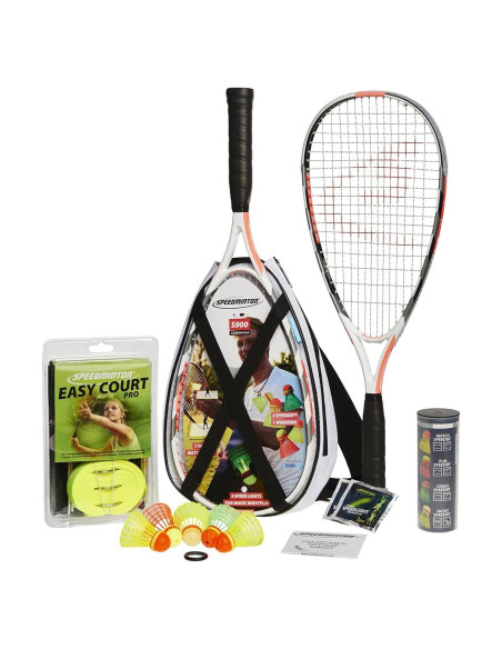 Set Speedminton S900 - 2 Raquetas + 5 Birdies + Easy Court Set Speedminton S900 - 2 Raquetas + 5 Birdies + Easy Court