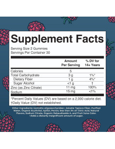 Gomitas de Zinc MaryRuth | Suplemento Inmunológico Vegano | 30 Porciones 2