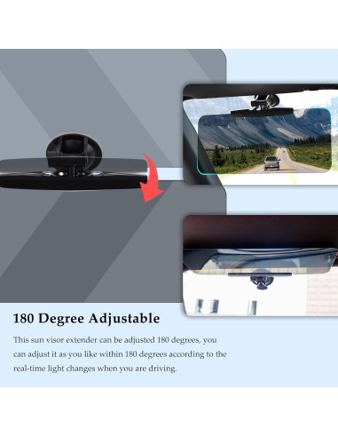 Extensor de Visera Solar Carleef 33.9x15.4cm Ajustable 180