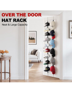 Soporte para Sombreros Aoodaily - Organizador de 10 Ganchos 2