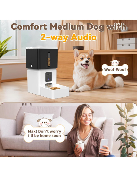 Comedero Automático para Perros UTCG S15 8L con Cámara HD Comedero Automático para Perros UTCG S15 8L con Cámara HD
