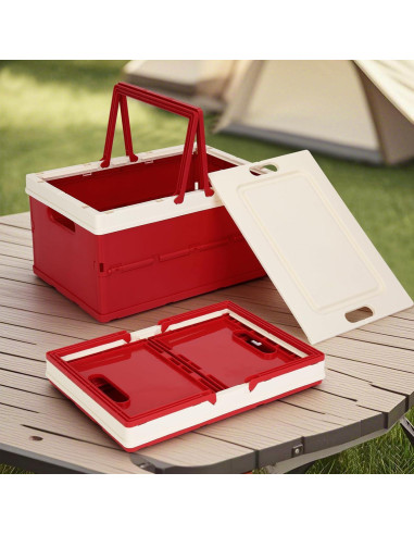 Caja de Almacenamiento Plegable Carperipher 15L Rojo