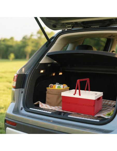 Caja de Almacenamiento Plegable Carperipher 15L Rojo Caja de Almacenamiento Plegable Carperipher 15L Rojo