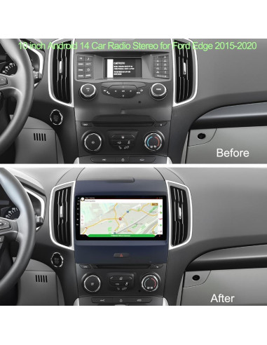 Radio Estéreo Android 14 9" Loddery para Ford Edge 2015-2020