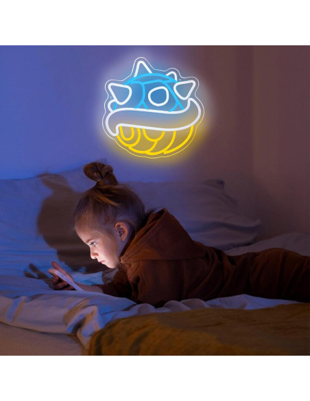 Letrero de Neón Concha Azul Symone LED USB 24x41 cm Letrero de Neón Concha Azul Symone LED USB 24x41 cm
