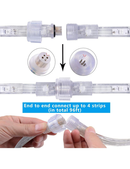 Tira de Luz LED RGB 5m Areful con Control Remoto y Resistente al Agua Tira de Luz LED RGB 5m Areful con Control Remoto y Resistente al Agua