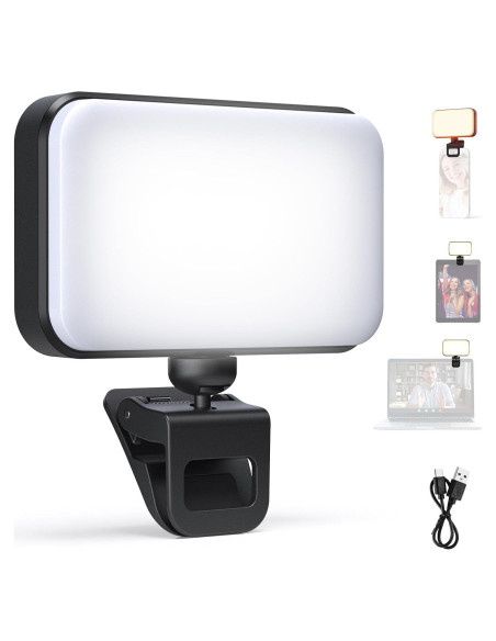 Luz LED para Selfie NEEWER N6, 66 LEDs, Compacta y Recargable Luz LED para Selfie NEEWER N6, 66 LEDs, Compacta y Recargable