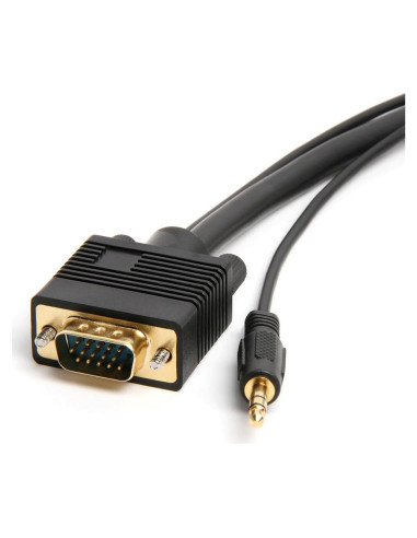 Cable VGA Macho a Macho con Audio 3.5mm Cmple 0.91m