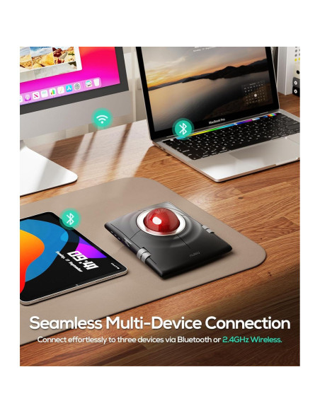 Ratón Trackball Inalámbrico Nulea M512 Ergonómico 55mm Ratón Trackball Inalámbrico Nulea M512 Ergonómico 55mm