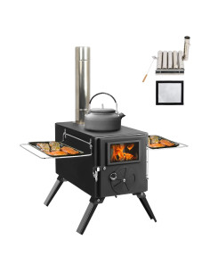 Estufa de leña portátil UNDUSLUY para camping 6.7 kg