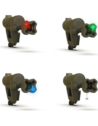 Luz Táctica Princeton Tec Charge X Casco Verde Oliva 100 Lúmenes