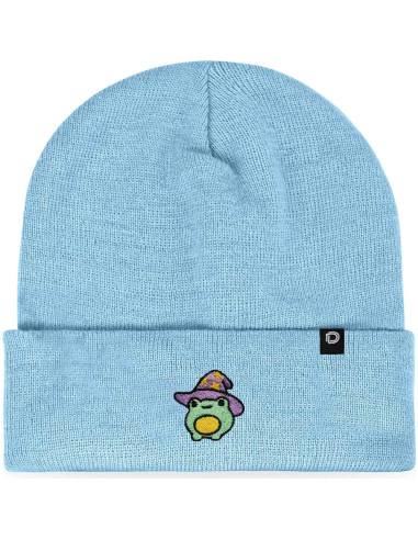 Gorro de punto bordado DALIX rana hechicera para mujeres