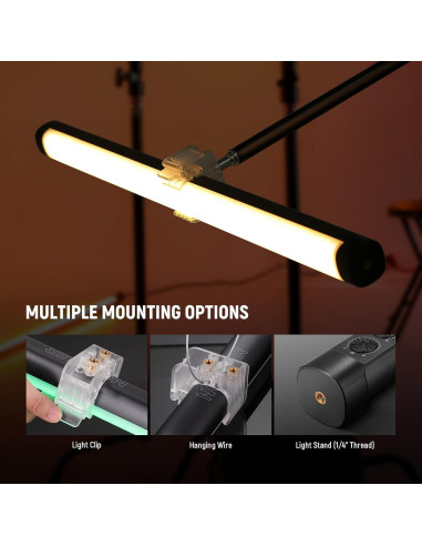 Tubo de Luz LED RGB NEEWER TL60, 20W, Control APP, 2500-10000K