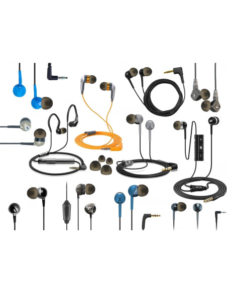 12 Adaptadores de Repuesto Grande (L) para Auriculares Sennheiser 12 Adaptadores de Repuesto Grande (L) para Auriculares Sennheiser