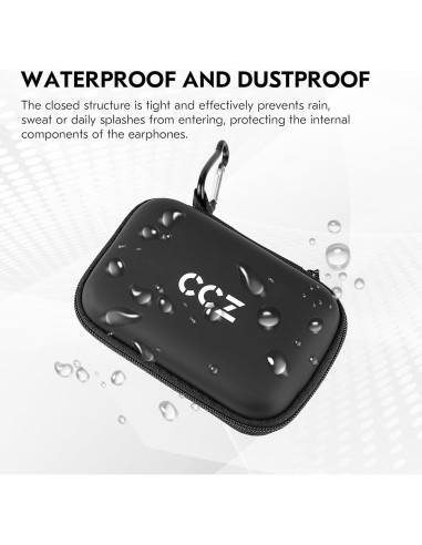 Funda para Auriculares CCZ ZC02 Yinyoo Negra con Mosquetón