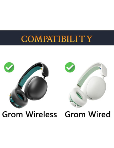 Almohadillas de Gel Refrigerante SOULWIT para Auriculares Grom - Negro