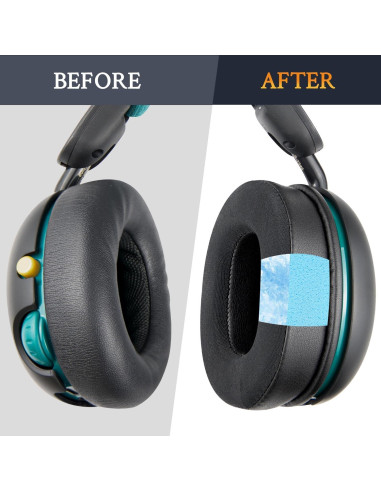 Almohadillas de Gel Refrigerante SOULWIT para Auriculares Grom - Negro