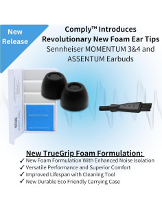 Puntas de Auricular Comply TrueGrip para Sennheiser Momentum 3, 4 - 3 Pares 2