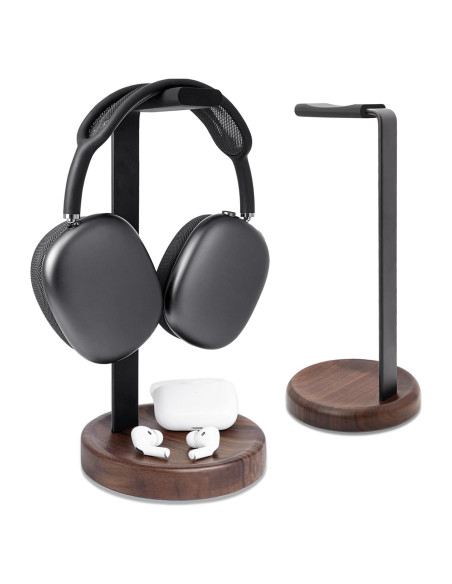 Soporte para Auriculares GEVO de Madera y Aluminio Universal Soporte para Auriculares GEVO de Madera y Aluminio Universal
