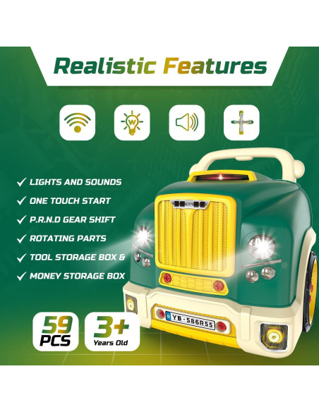 Juego de Motor Desmontable Mobius Toys para Niños 3-5 Años Juego de Motor Desmontable Mobius Toys para Niños 3-5 Años