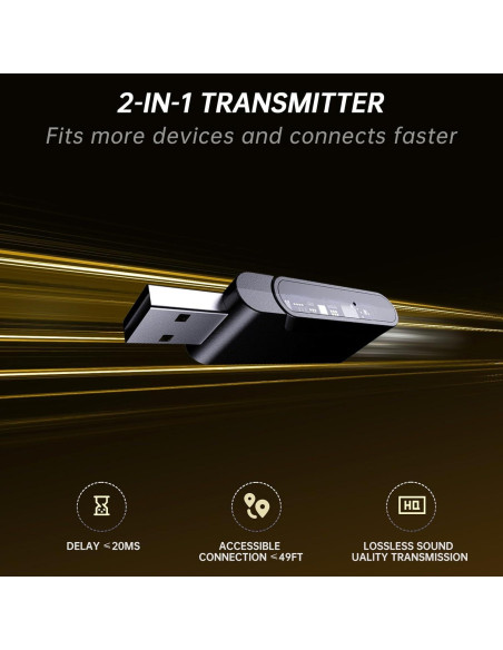 Auriculares Gaming Inalámbricos Gtheos Spark 01 7.1 Sonido Auriculares Gaming Inalámbricos Gtheos Spark 01 7.1 Sonido