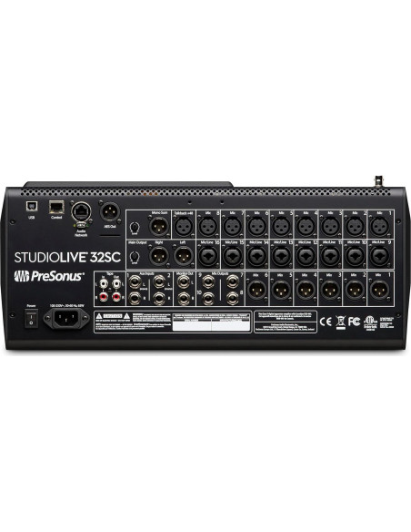 Mezclador Digital PreSonus StudioLive 32SC 32 Canales USB Mezclador Digital PreSonus StudioLive 32SC 32 Canales USB