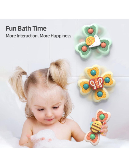 Juguete giratorio con ventosa QQPENG para bebés 18 meses a 3 años Juguete giratorio con ventosa QQPENG para bebés 18 meses a 3 años